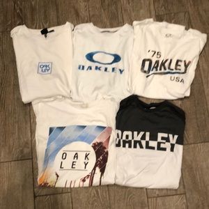 Men’s Oakley Shirts. All Size M. Five Pack.